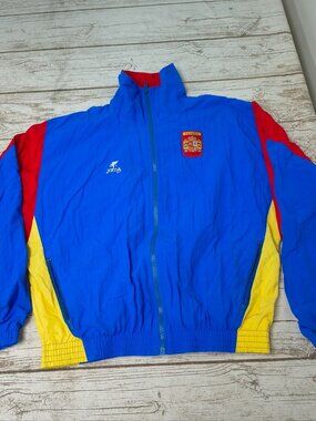 Vintage Joma Color Block Espana Football Soccer Jacket Windbreaker Size Medium